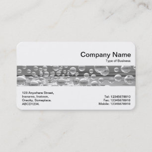 Middle Band - Silver Bubbles Business Card