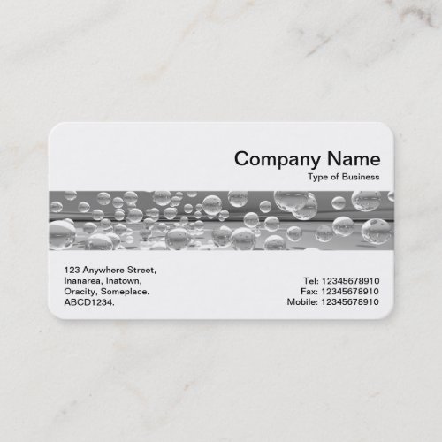 Middle Band _ Silver Bubbles Business Card