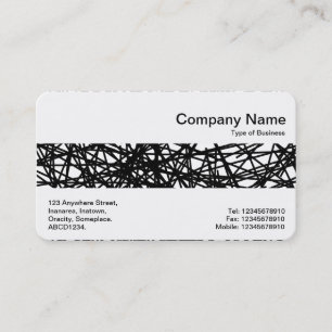 Middle Band - Spiral - Random Lines Business Card