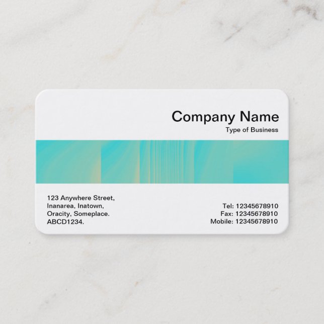 Middle Band - Subtle Texture Business Card (Front)