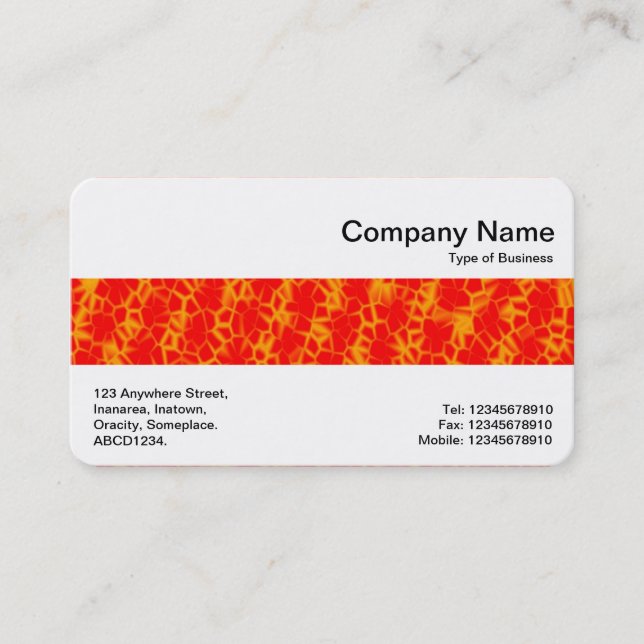 Middle Band - The Orange Crunch Business Card (Front)