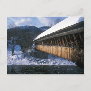 Middle Bridge Woodstock in Winter Postcard