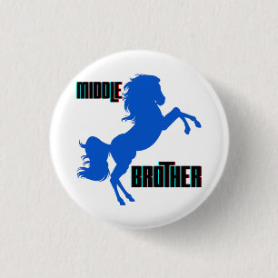 Middle Brother Horse Rearing Button