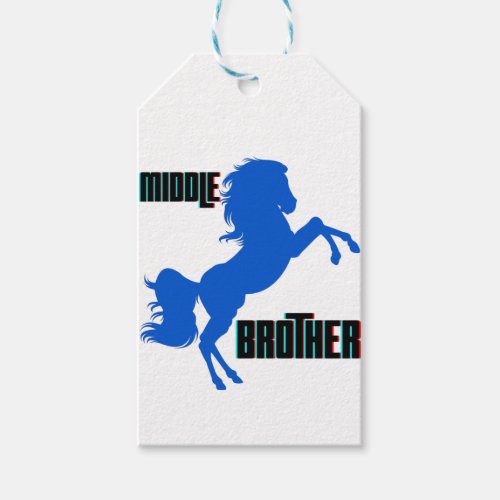 Middle Brother Horse Rearing Gift Tags