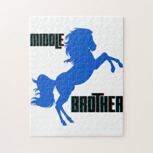 Middle Brother Horse Rearing Jigsaw Puzzle