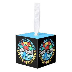 Middle Brother is a Big and Little Brother Cube Ornament