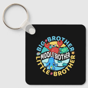Middle Brother is a Big and Little Brother Keychain