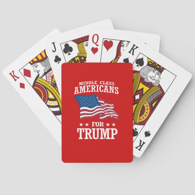 MIDDLE CLASS AMERICANS FOR TRUMP POKER CARDS (Back)