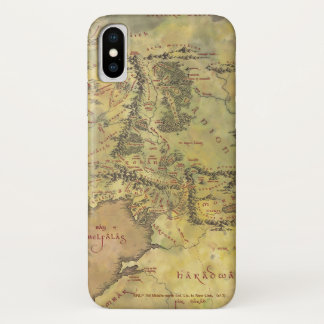MIDDLE EARTH™ #2 Map iPhone X Case