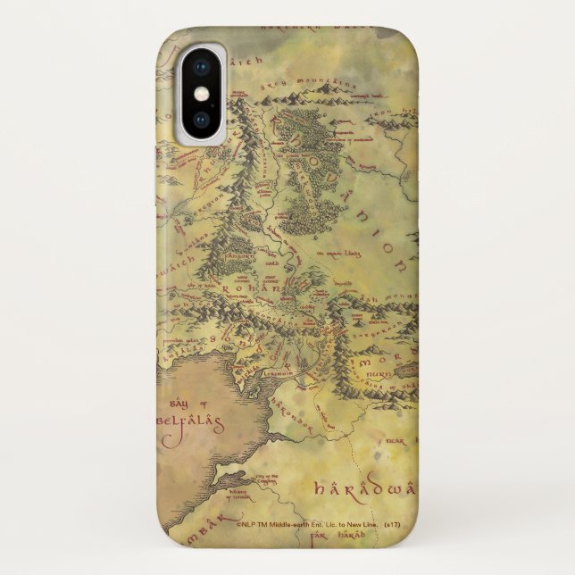 MIDDLE EARTH™ #2 Map Case-Mate iPhone Case (Back)