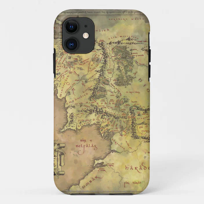 خريطة لندن MIDDLE EARTH™ #2 Map Case-Mate iPhone Case | Zazzle.com coque iphone 7 Middle Earth Map The Hobbit