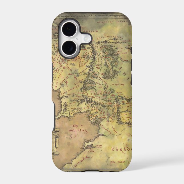 MIDDLE EARTH™ #2 Map Iphone Case (Back)