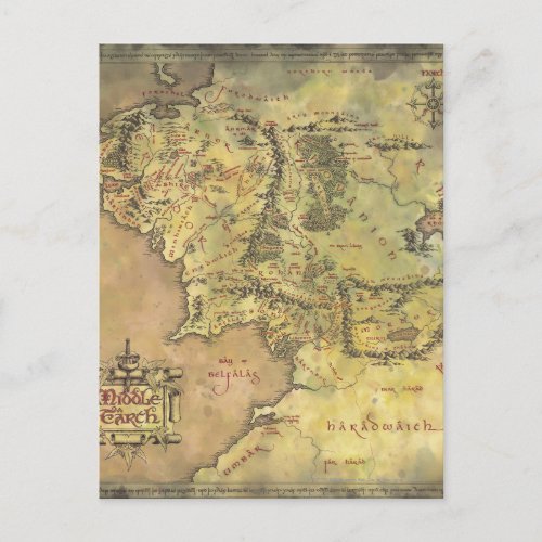 MIDDLE EARTH™ #2 Map Postcard