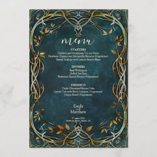Middle-earth Majesty Wedding Menu