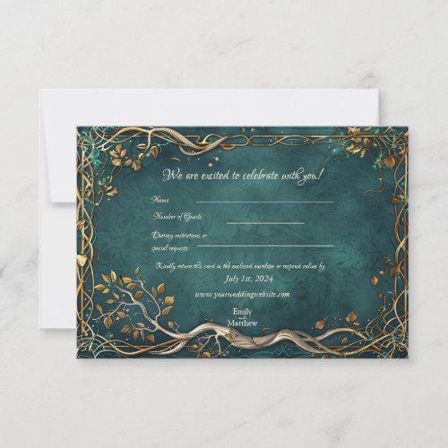 Middle_earth Majesty Wedding RSVP Card