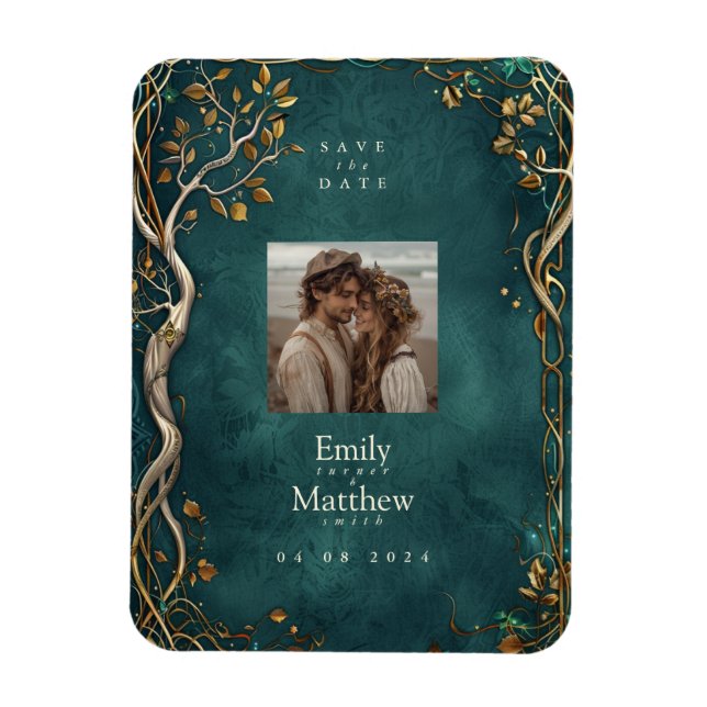 Middle-earth Majesty Wedding Save The Date Magnet (Vertical)