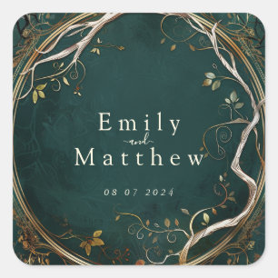 Middle-earth Majesty Wedding Square Sticker