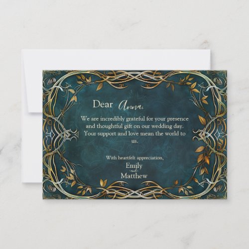 Middle_earth Majesty Wedding Thank You Card