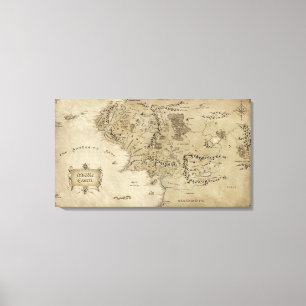 MIDDLE-EARTH™ Map Canvas Print