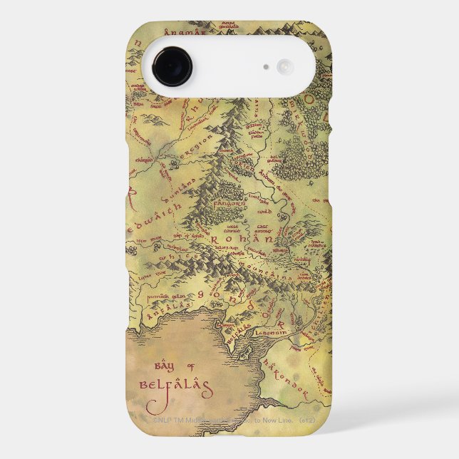 MIDDLE EARTH™ Map Case-Mate iPhone Case (Back)