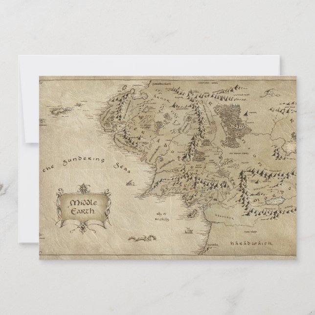 MIDDLE-EARTH™ Map Invitation (Front)