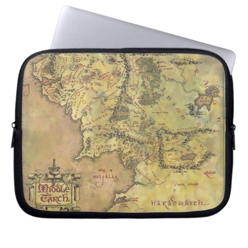 Middle Earth Map Laptop Sleeve