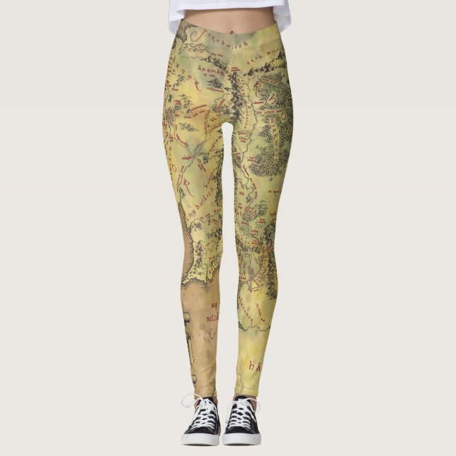 MIDDLE EARTH™ Map Leggings (Front)