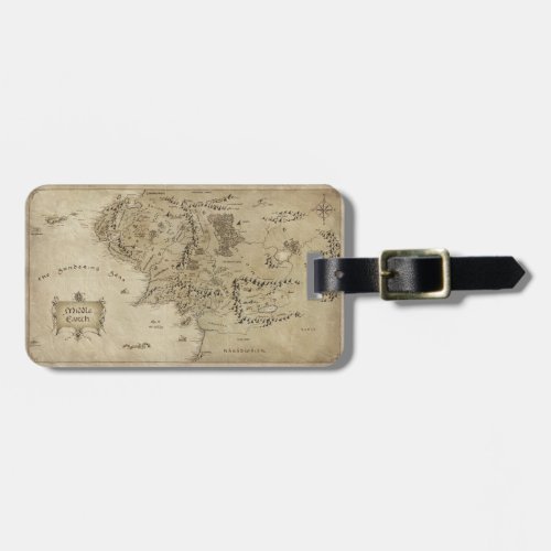 MIDDLE EARTH Map Luggage Tag