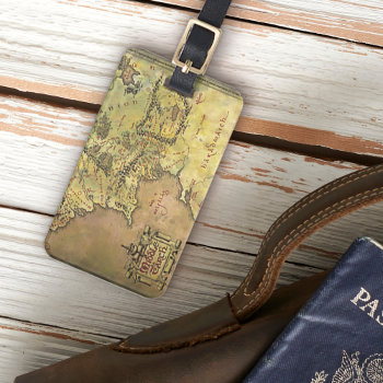 Middle Earth™ Map Luggage Tag by lordoftherings at Zazzle