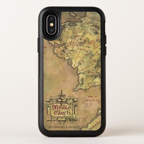 MIDDLE EARTH Map OtterBox Symmetry iPhone X Case