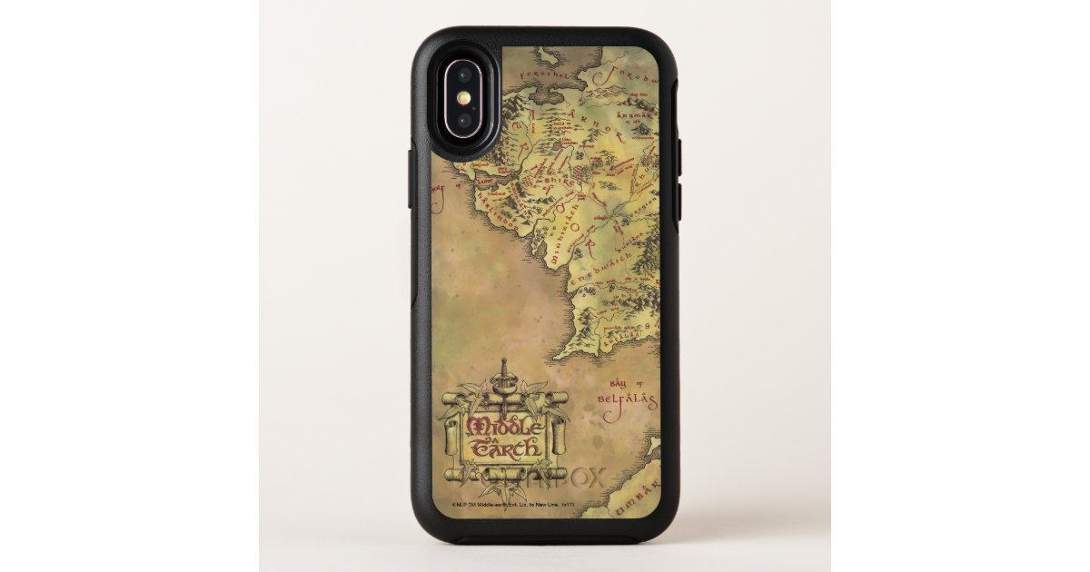 Middle Earth Map Otterbox Iphone Case Zazzle Com