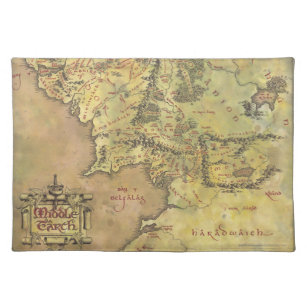 The Lord Of the Rings The Hobbit Map Middle-Earth Fleece Blanket