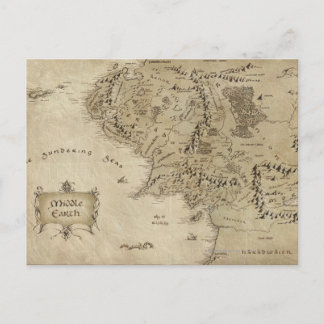 MIDDLE-EARTH™ Map Postcard