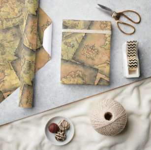 Map Wrapping Paper, Zazzle in 2023