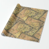 MIDDLE EARTH™ Map Wrapping Paper (Unrolled)