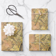 MIDDLE EARTH™ Map Wrapping Paper Sheets