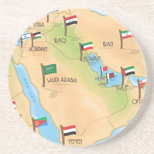 Middle East Drink Coaster (Front)