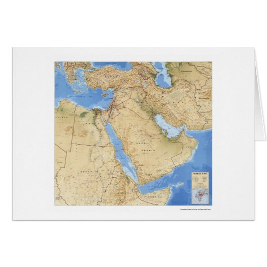 Middle East Map 1993 Cards (Front Horizontal)