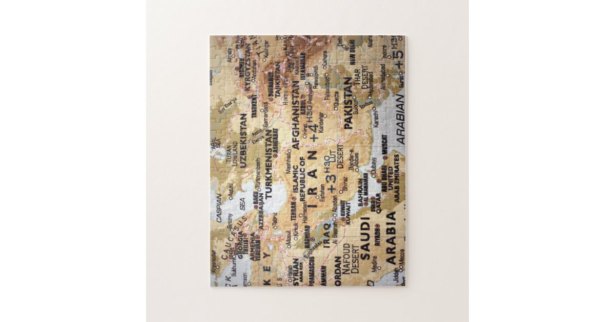 Middle East Map Puzzle | Zazzle