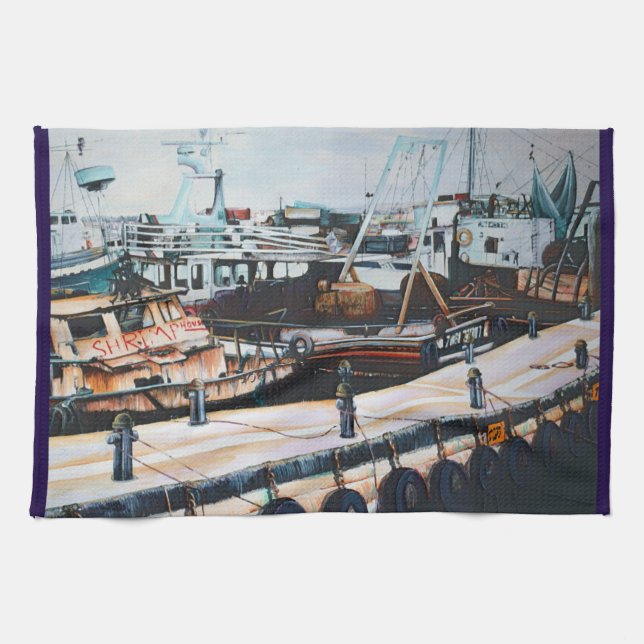 Middle East Martine, Jaffe, Israel Kitchen Towel (Horizontal)