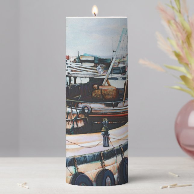 Middle East Martine, Jaffe Pillar Candle (In Situ)