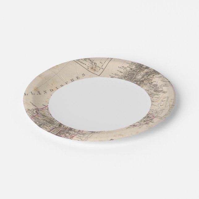 Middle East, Palestine Paper Plates (Angled)