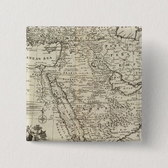 Middle East Pinback Button (Front)