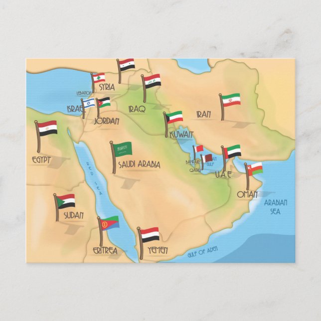 Middle East Postcard (Front)