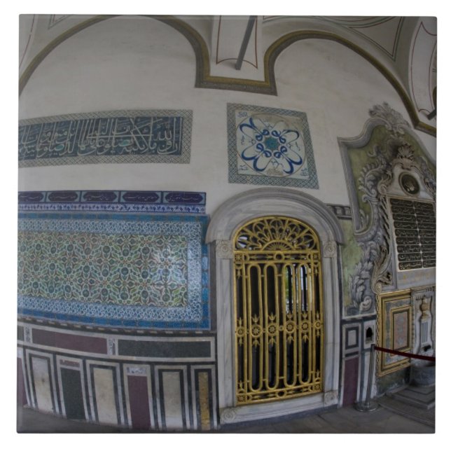 Middle East Turkey and city of Istanbul with the 2 Ceramic Tile (Front)