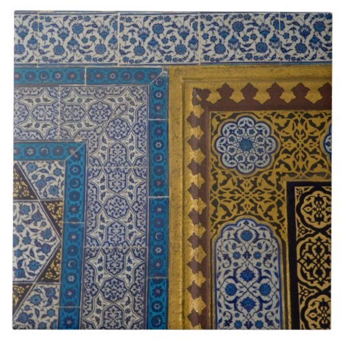 Middle East Turkey and city of Istanbul with the Ceramic Tile