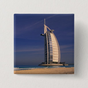 Middle East, United Arab Emirates, Dubai, Burj Pinback Button