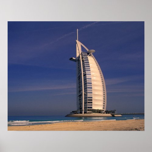 Middle East United Arab Emirates Dubai Burj Poster