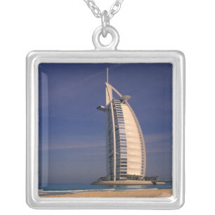 Middle East, United Arab Emirates, Dubai, Burj Silver Plated Necklace