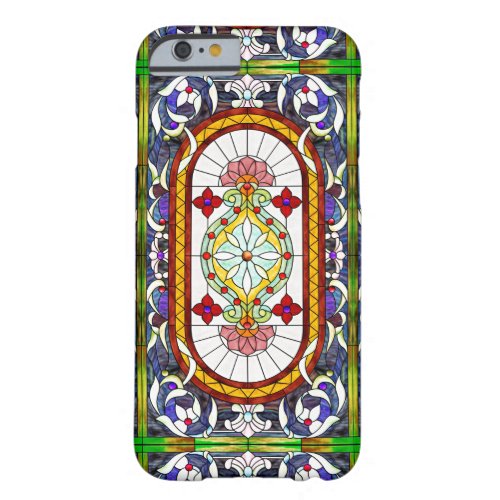 Middle_Eastern Art Nouveau Stained Glass Pattern Barely There iPhone 6 Case